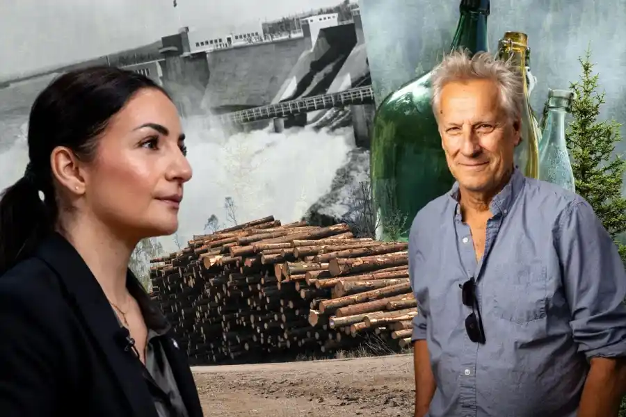 Kulturminister Parisa Liljestrand (M) och professor Lars Trägårdh. Foto: TT/Pressbilder. Montage: Impact Loop.