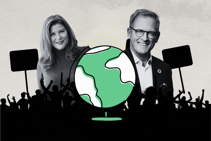 Karin Ebbinghaus och Edward Murray. Grafik: Diana Demin.