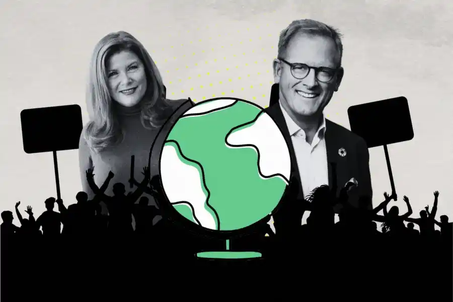 Karin Ebbinghaus och Edward Murray. Grafik: Diana Demin.