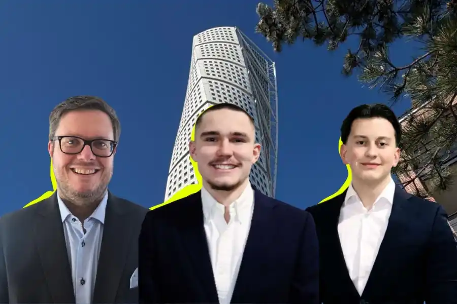 John Waldemarsson, Simon Ottosson och Ervin Dizdaric, medgrundare av ReLoop Design. Foto: Pressbilder.