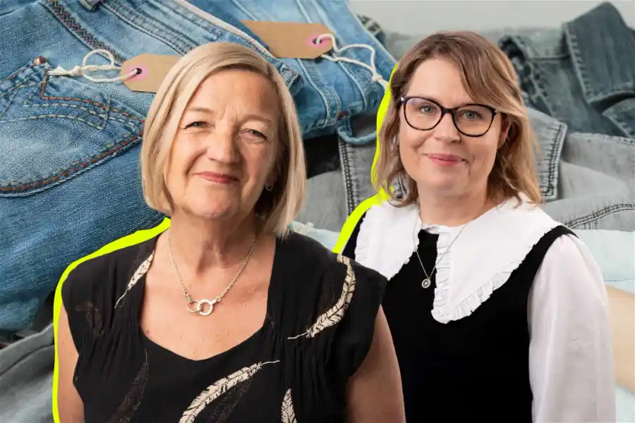 Anette Alm Gustafsson, verkställande chef, och Cathrine Kylesten, hållbarhetschef för Erikshjälpen Second Hand. Foto: pressbilder.