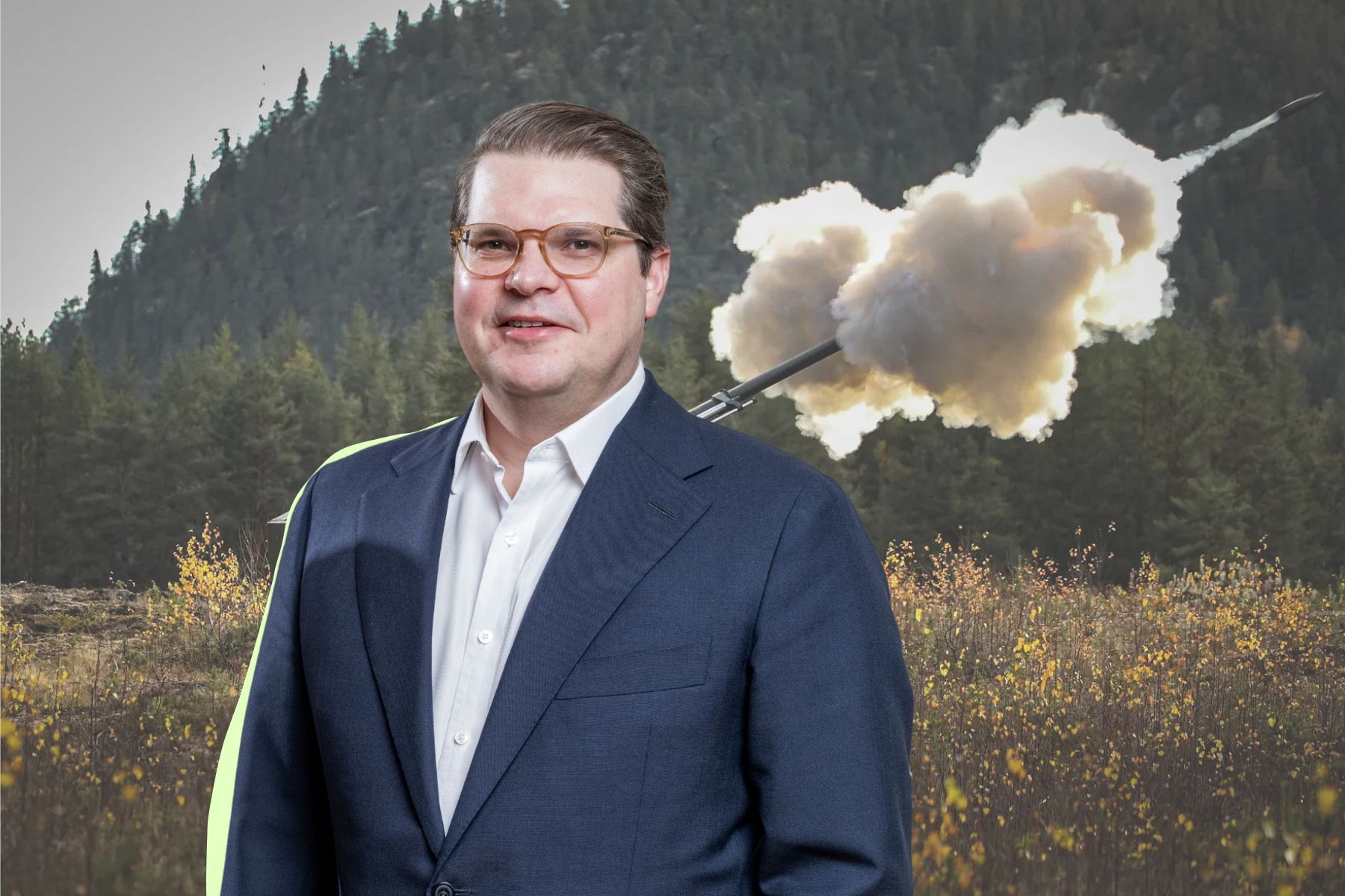 Hugo Carlsson, vd på Verkan AB. Pressbilder (montage).