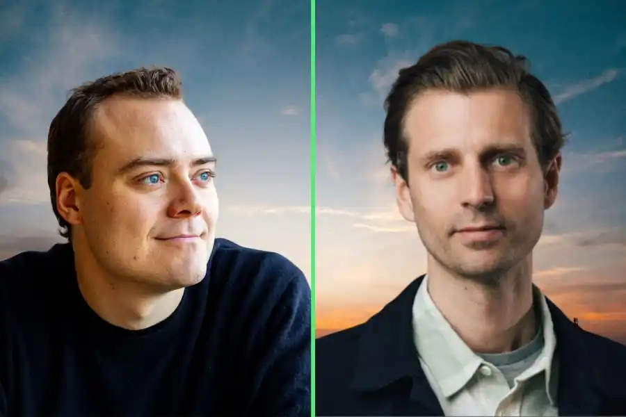 John Diklev, vd på FLower, och Pontus Winberg, executive vice president på Polarium. Foto: Pressbilder / Canva (montage).