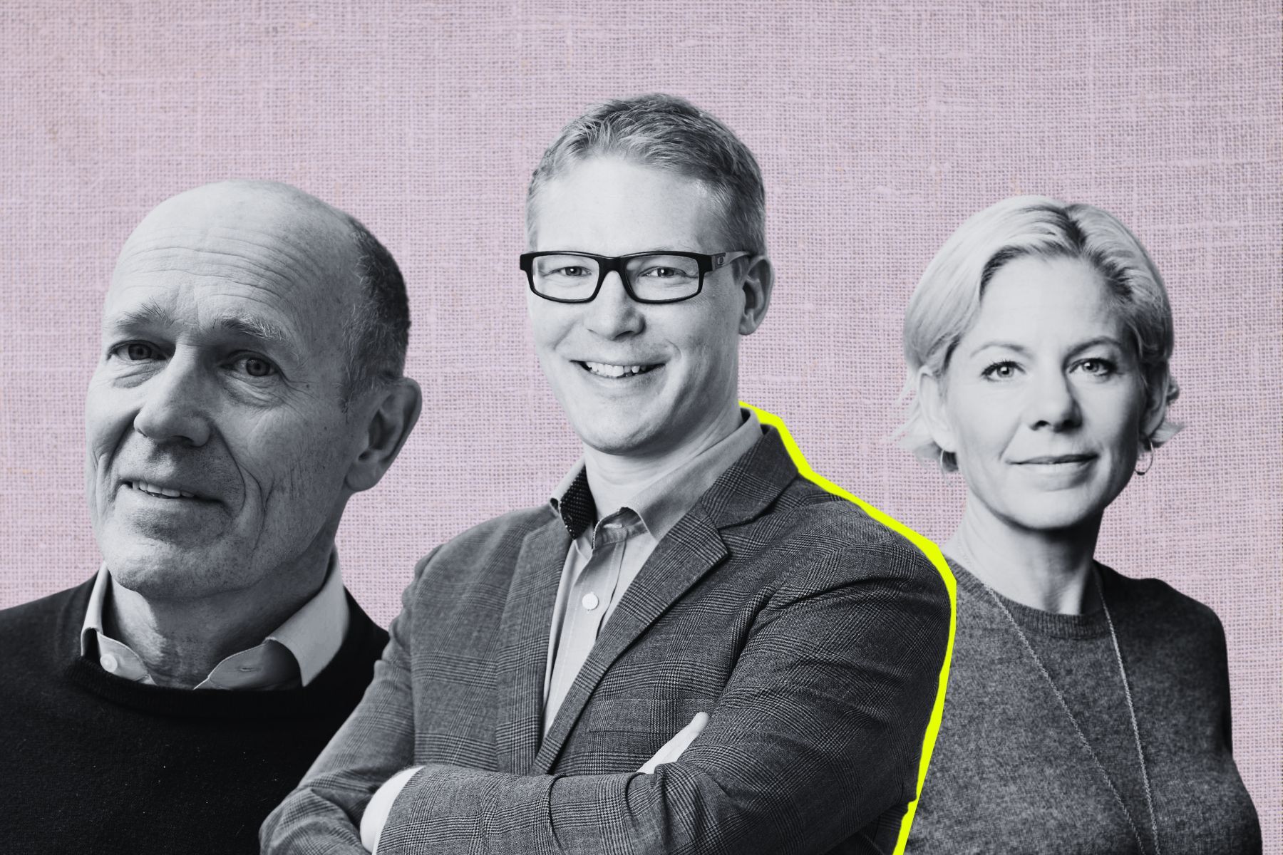 Harald Mix, Dennis Nobelius och Susanna Campbell. Foto: press.