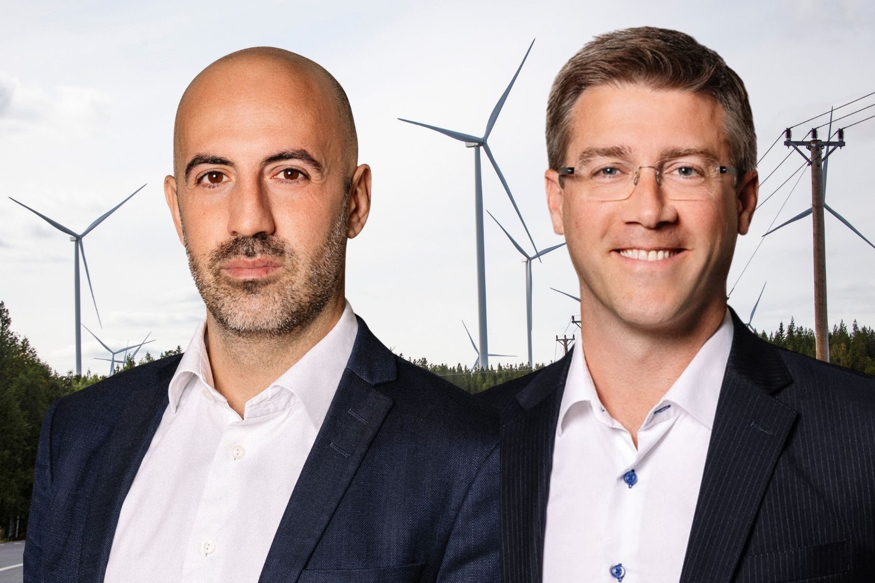 Domenico Tripodi och Kasper Hansen på AIP Managment. Foto: TT/Pressbilder.