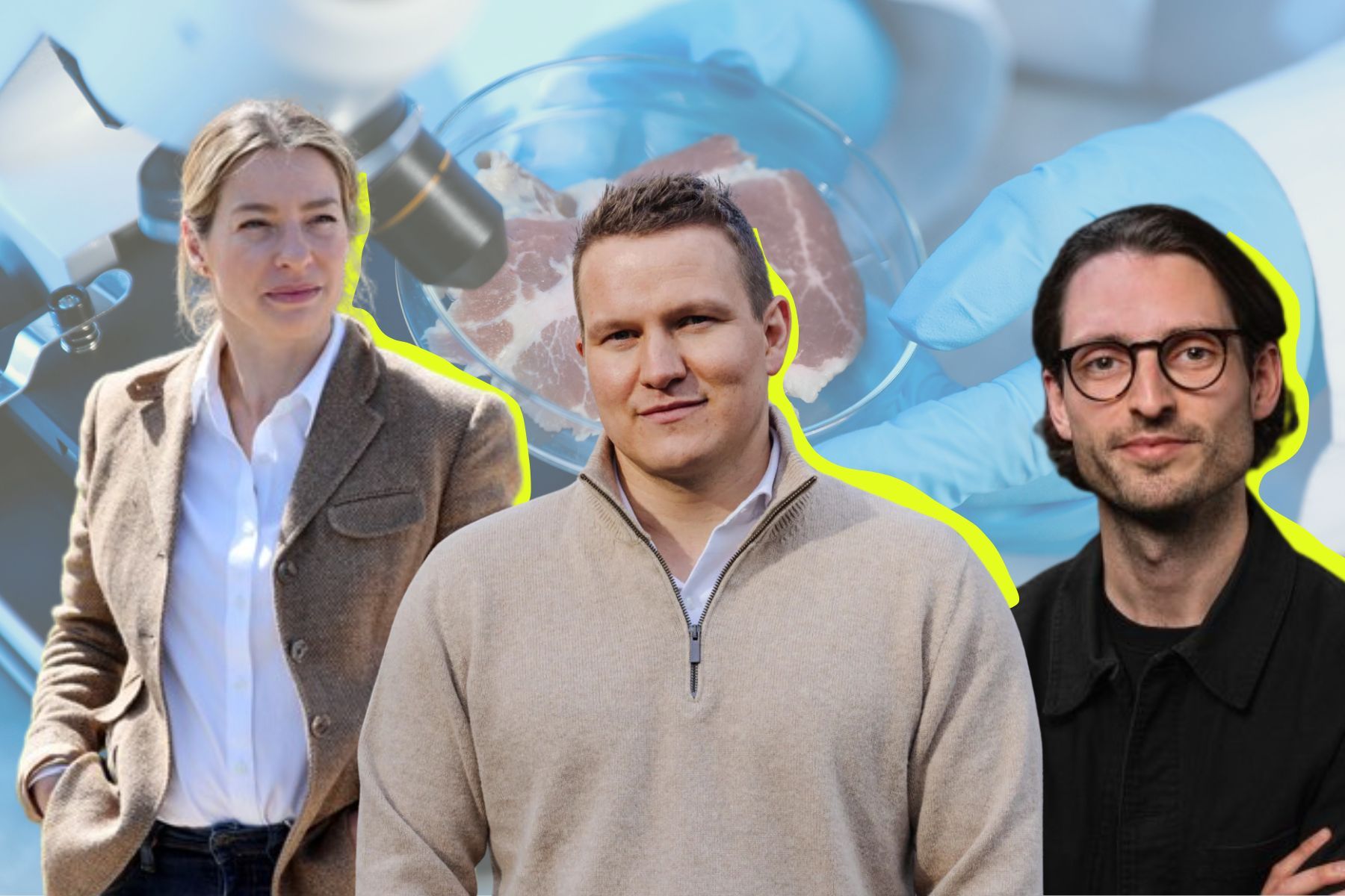 French MEP Céline Imart (left), Felix Leonardt (Oyster Bay Venture Capital) and Adrian Friederich (FoodLabs). Press photos/Impact Loop design