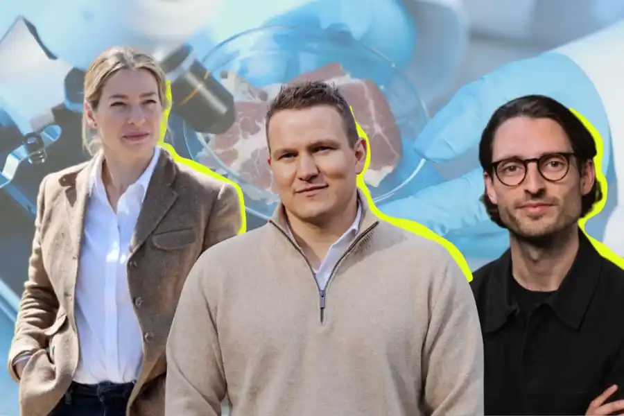 French MEP Céline Imart (left), Felix Leonardt (Oyster Bay Venture Capital) and Adrian Friederich (FoodLabs). Press photos/Impact Loop design