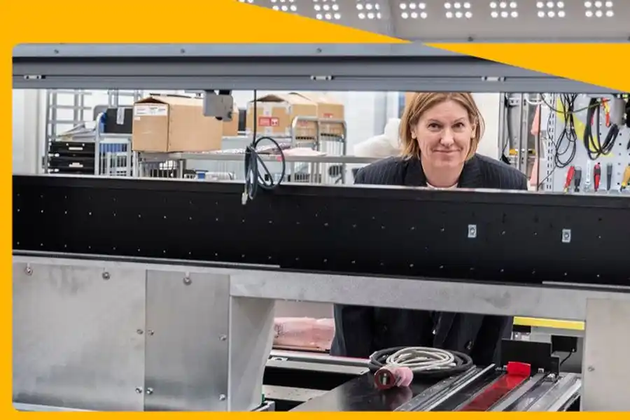 Cathrine Lindvall McKnight, Head of Operations, PCB Assembly Solutions Mycronic. Photo: Jonas Borg