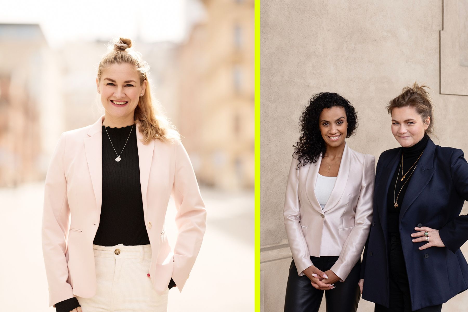 Elin Hammarberg, Nora Bavey och Thea Messel. Foto: pressbilder.