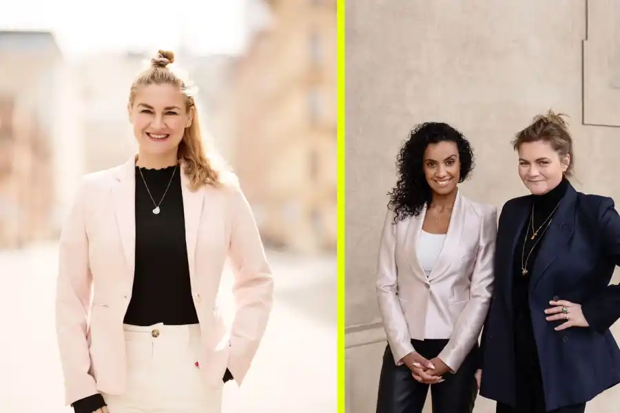 Elin Hammarberg, Nora Bavey och Thea Messel. Foto: pressbilder.