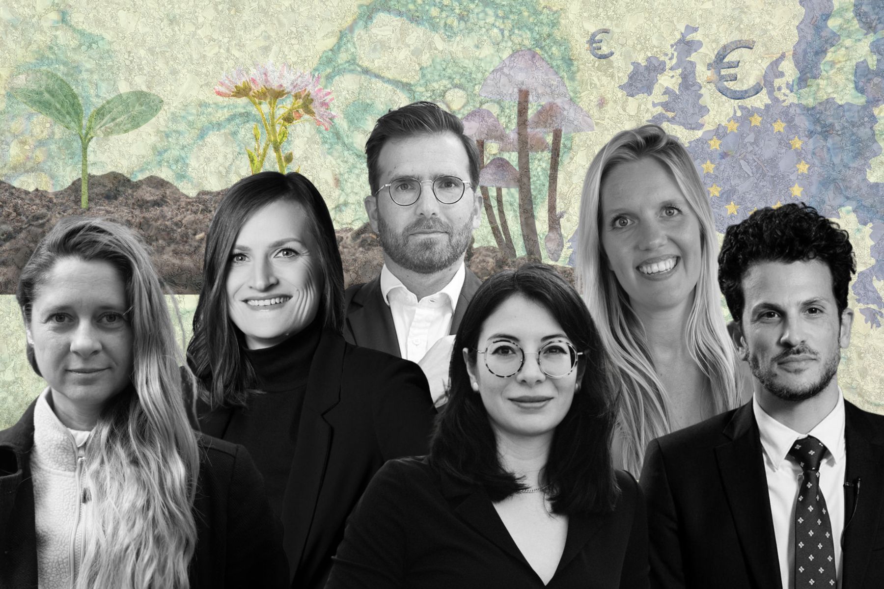 Some of the founders and investors mentioned in this piece. Names below. Credit: Press photos/Impact Loop design
