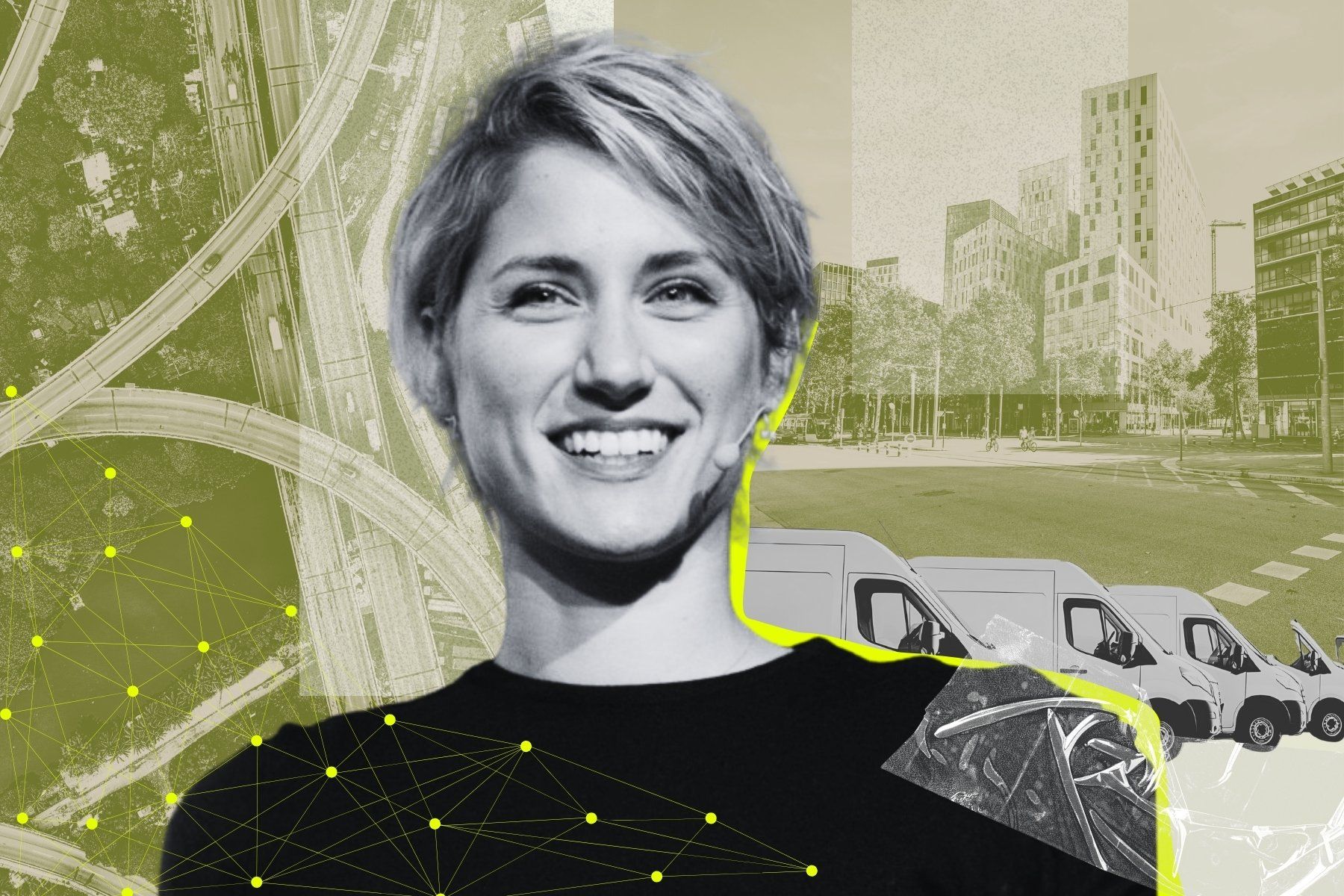 Denise Xifara, Head of Investments at EIT Urban Mobility. Photo: press and collage by Impact Loop