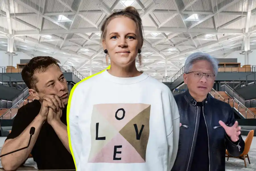 Jenny Holmström och Jensen Huang. Foto: Nvidia / Press.