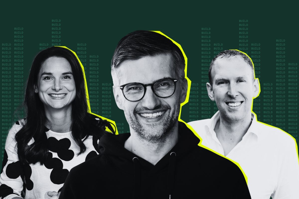 Clara Zverina, Principal på Altor, Danijel Višević, grundare av World Fund och Jacob Stedman, vd på Blykalla ansluter som talare på Impact Loops event BUILD.