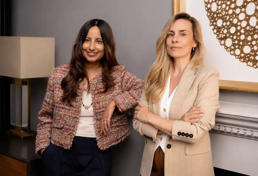 Rupa Popat (left) and Triin Linamagi of the Arāya Sie Fund. Credit: Arāya Sie Fund
