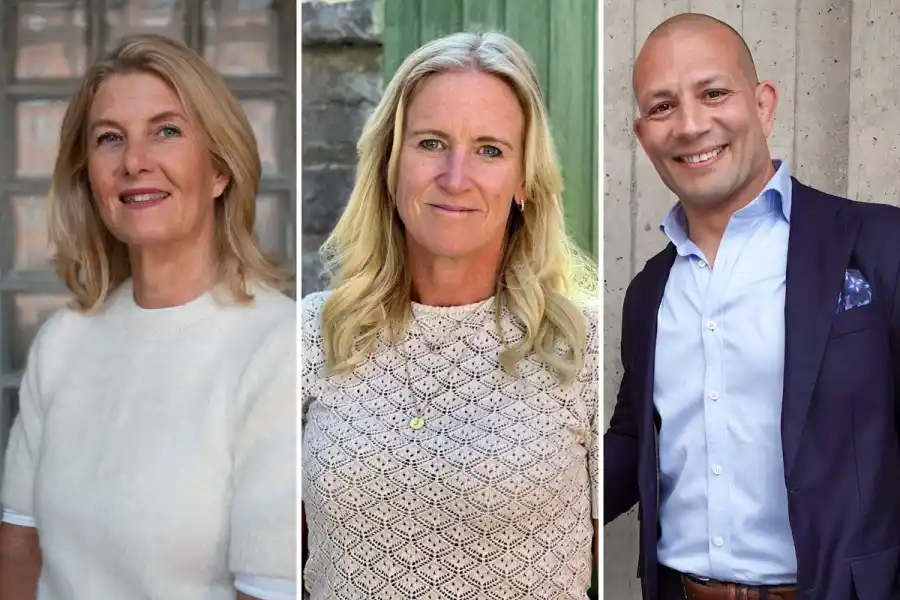 Annika Sten Pärson, Jenny Carenco och Krim Talia, som alla på olika sätt investerar i social hållbarhet. Foto: pressbilder.
