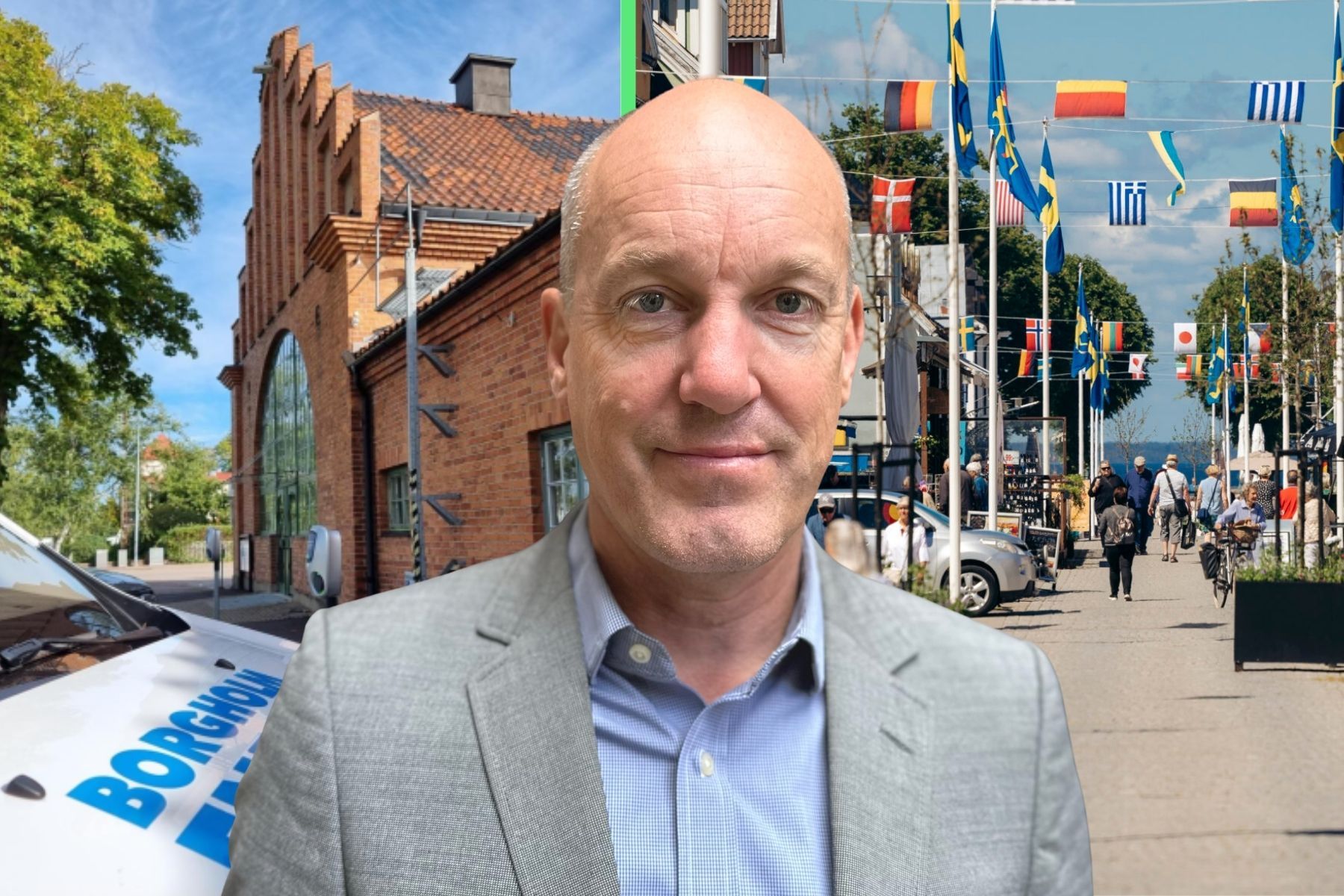 Christian Wiström, vd på Borgholm Energi. Foto: Pressbilder (montage).