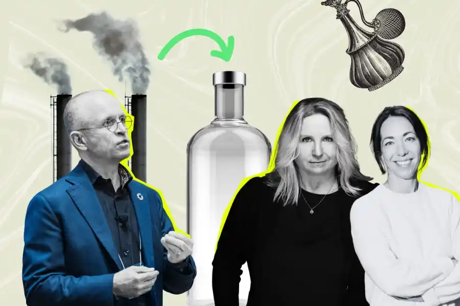 Forskaren Volker Sick, Annette Granéli, vd på Green-On och Impact Loops Jenny Kjellén. Grafik: Diana Demin, Impact Loop.