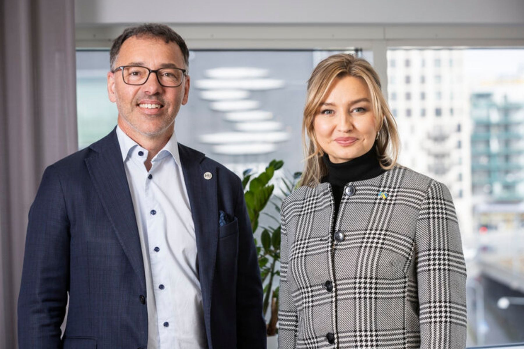 Per Eckemark och Ebba Busch (KD). Foto: Pressbild.