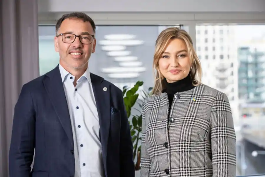 Per Eckemark och Ebba Busch (KD). Foto: Pressbild.