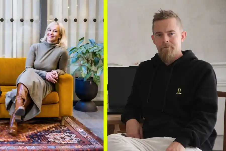 Inka Mero, grundare av Voima Ventures och Emil Romanus, grundare av Farang. Foto: Pressbild.