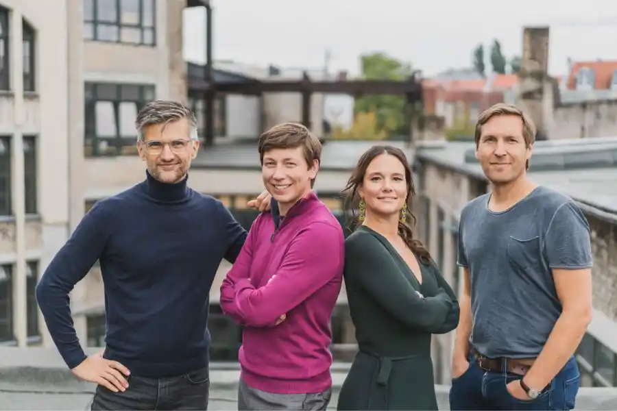 World Funds grundare Danijel Višević, Craig Douglas, Daria Saharova och Tim Schumacher Foto: pressbild.