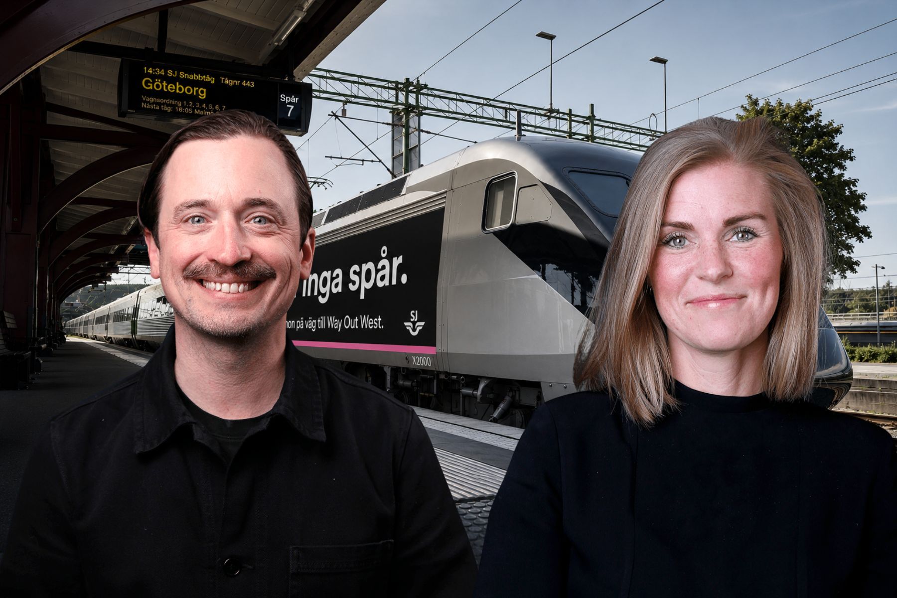 Pelle Tamleth och Sofia Lindelöw på Norrsken. Foto: Pressbilder (montage).