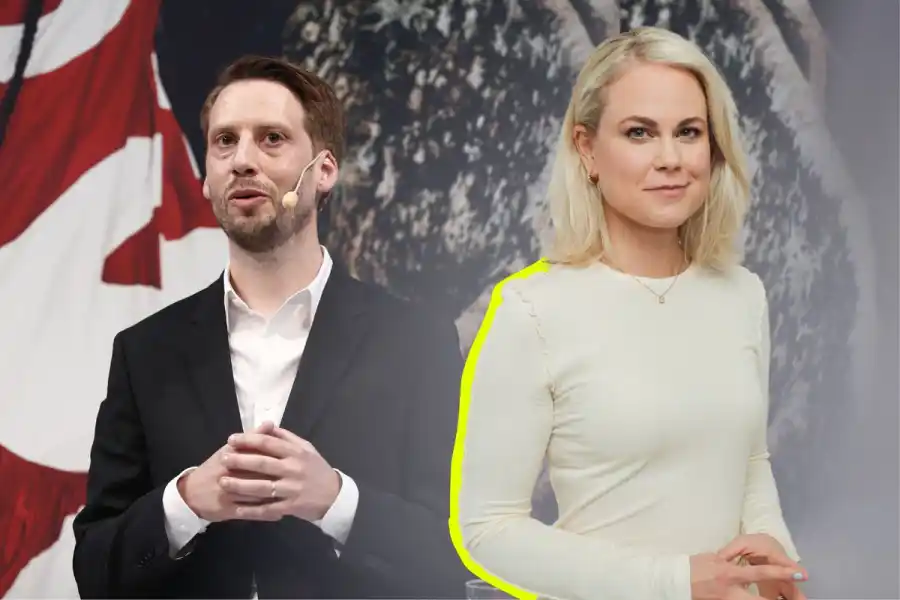 Daniel Ervér, vd för H&M (foto: TT), och Camilla Bergman, chefredaktör Impact Loop (foto: Elisa Sanvito).