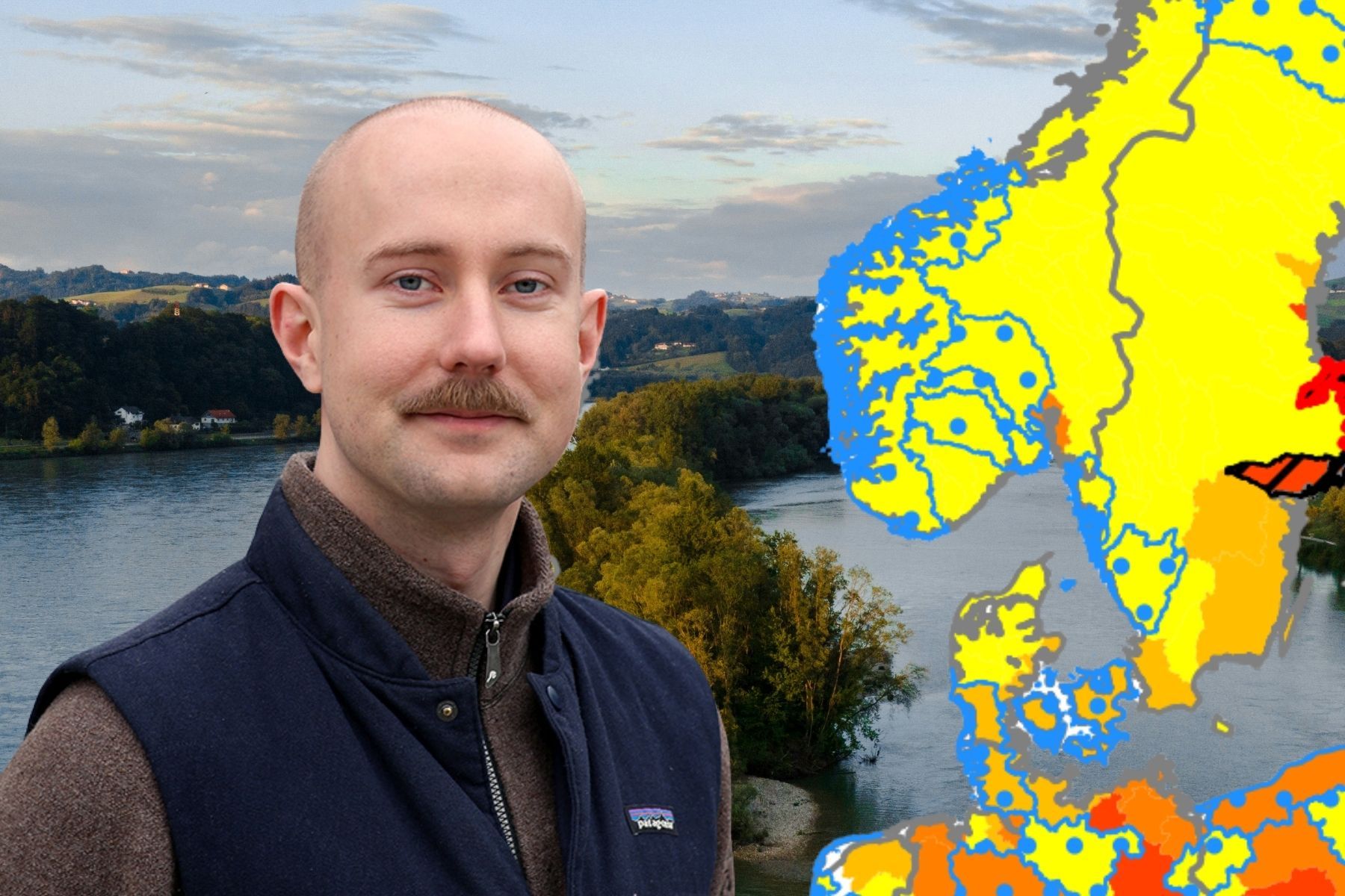 Joel Löfving vid Chalmers. Foto: Pressbilder (montage).