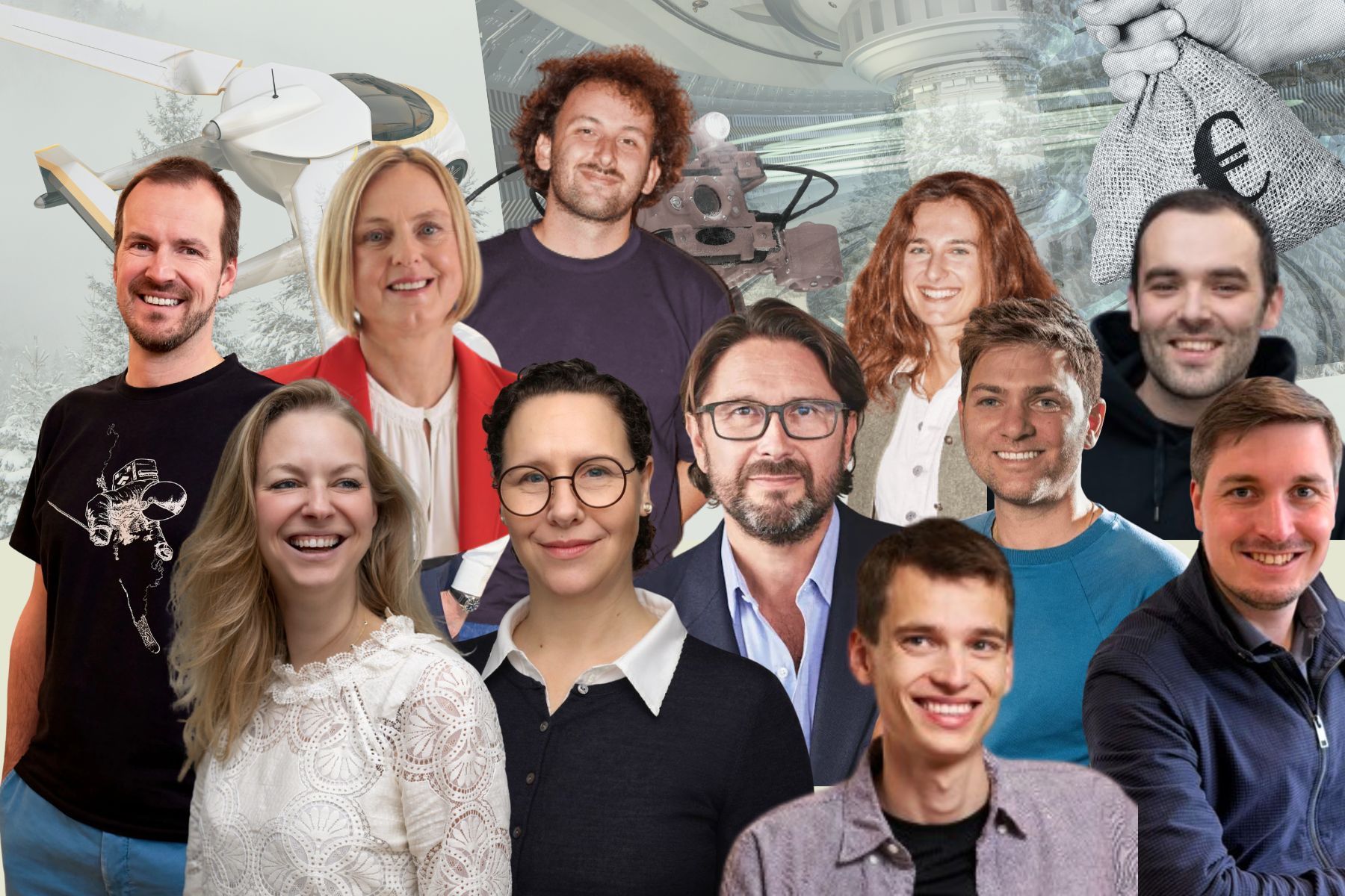 Some of the founders and investors involved in this week's deals. Credit: Press photos/Impact Loop design