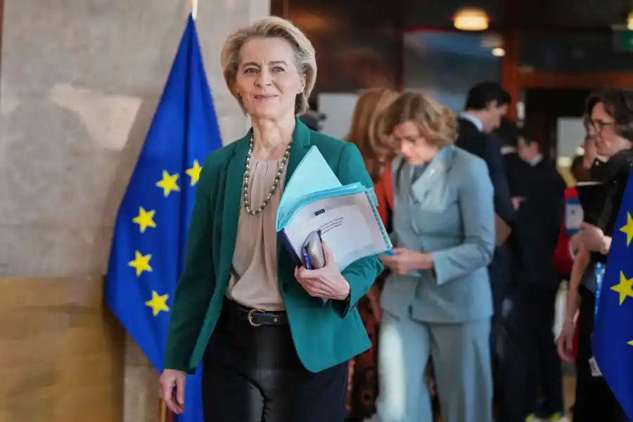 Ursula von der Leyen, ordförande för Europeiska kommissionen. Foto: Virginia Mayo/AP/TT.