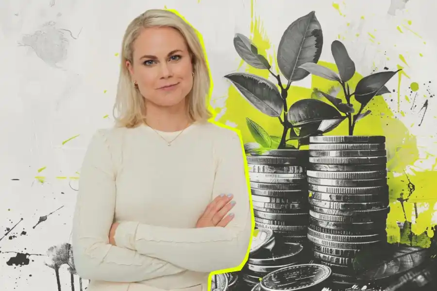 Camilla Bergman, chefredaktör Impact Loop. Foto: Elisa Sanvito, grafik av Impact Loop.