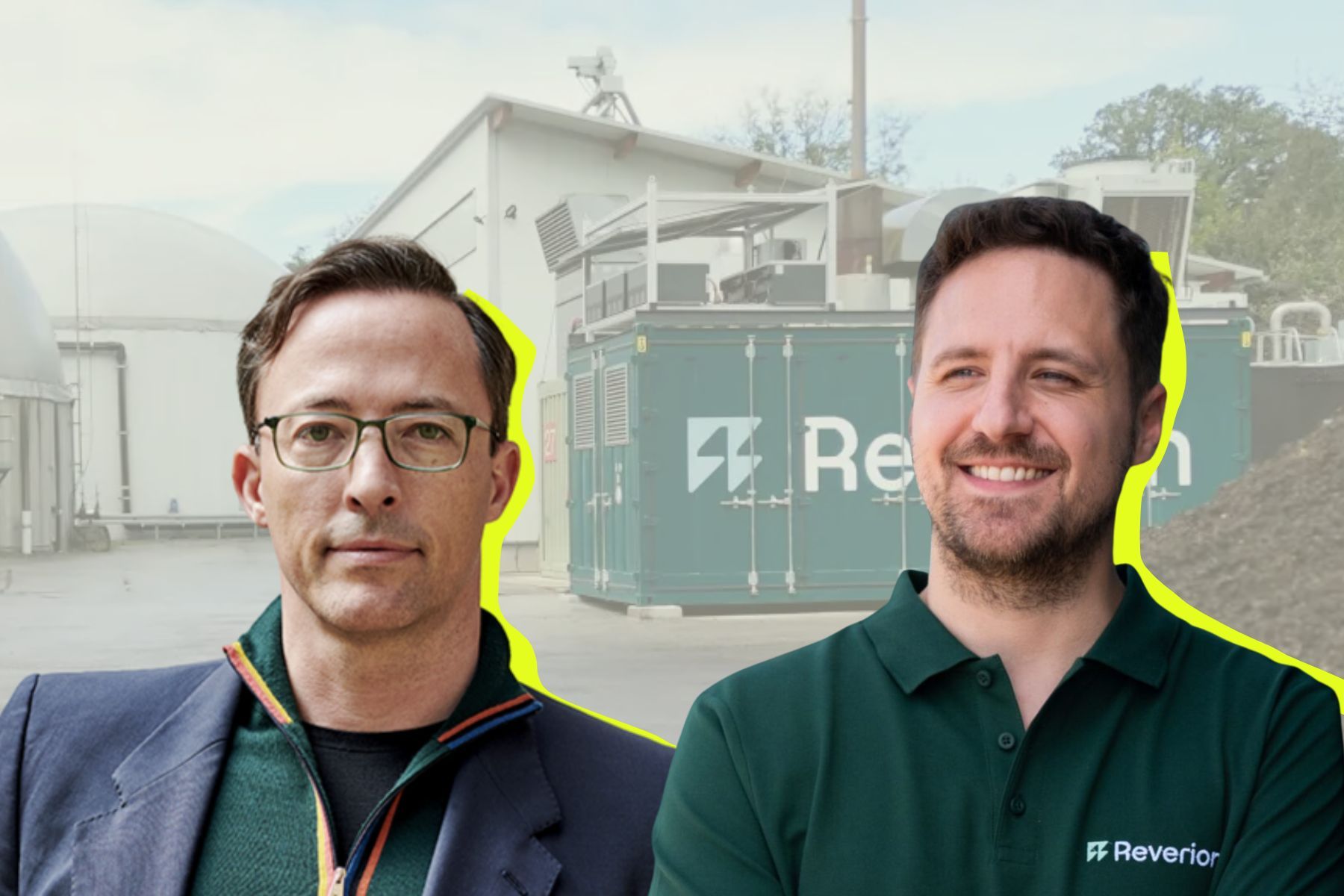 Robert Trezona, climate lead at Kembara (left) and Stephan Herrmann, CEO and co-founder of Reverion. Press photos/Impact Loop collage