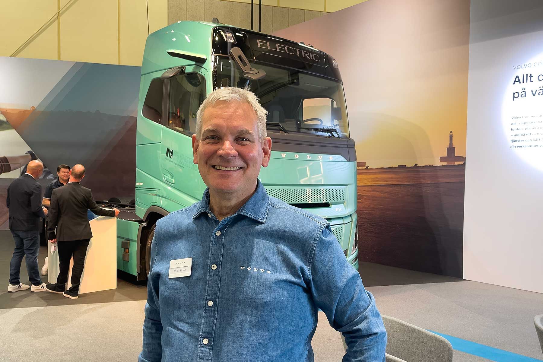 Stefan Strand, vd för Volvo Lastvagnar i Sverige. Foto: Esbjörn Guwallius
