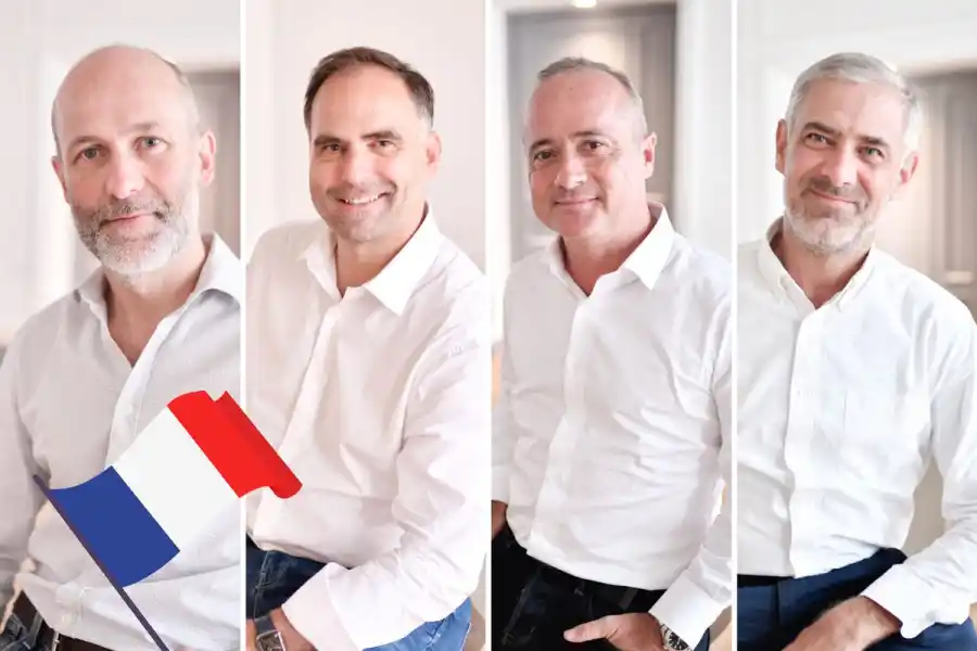 Yann Marteil, Matthieu de Chanville, Sébastien Guillaud and Thierry de Panafieu, co-founders of Shift4Good.