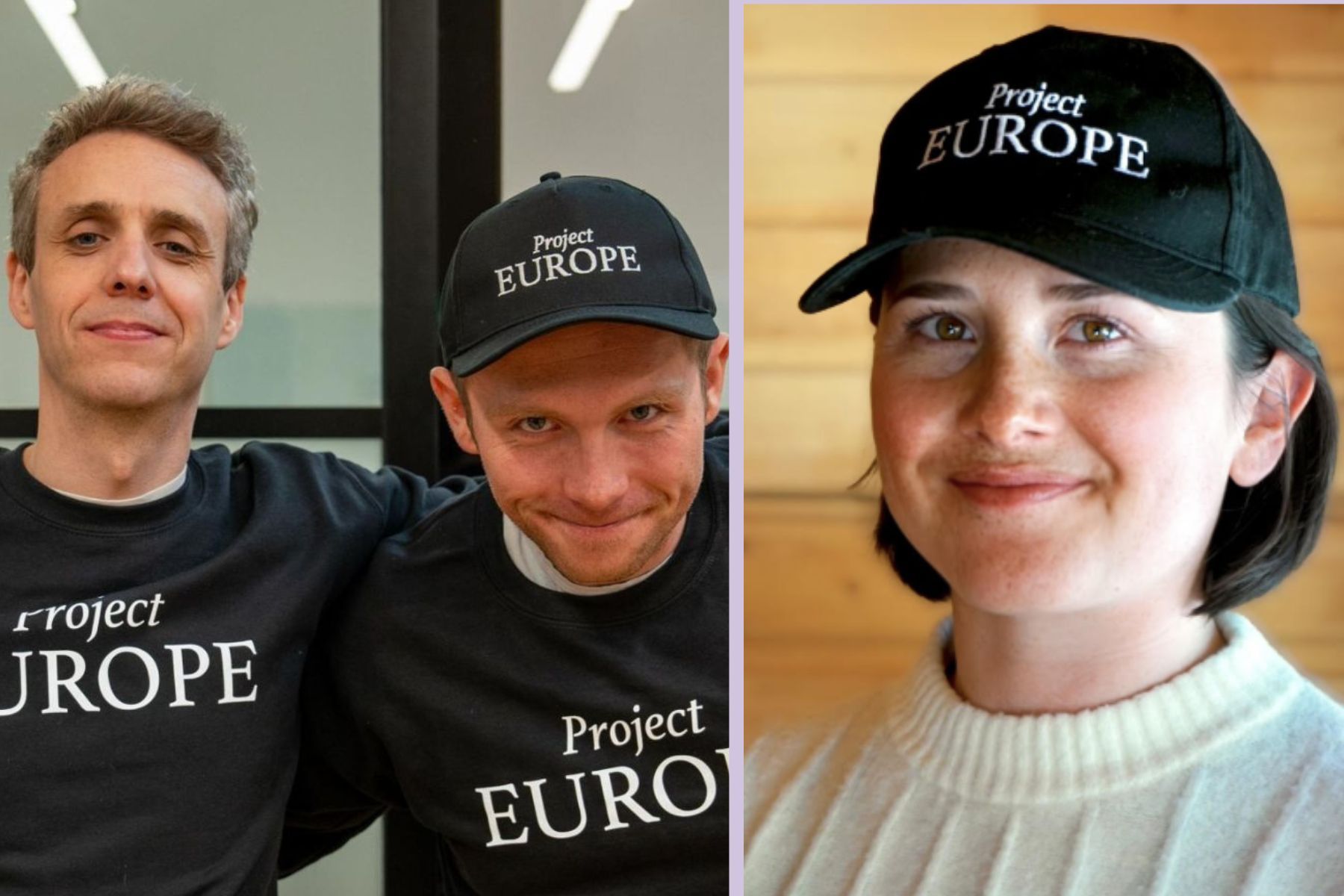 Project Europe partners Kieran Hill and Harry Stebbings (left) and CEO Kitty Mayo (right). Photos: Press images