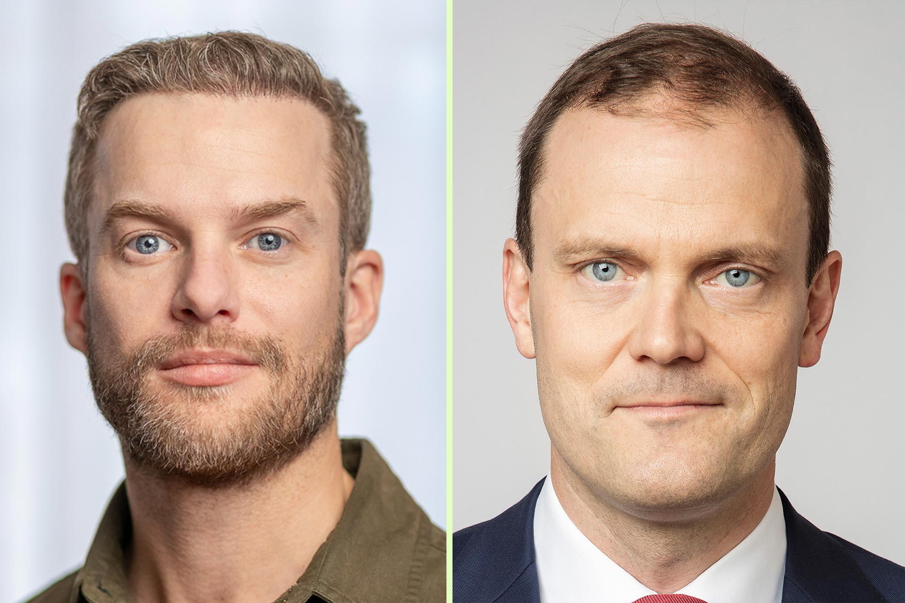 Simon Göthberg, vd för Flowa, och Andreas Näsvik, partner på Nordic Capital Advisors. Foto: pressbilder