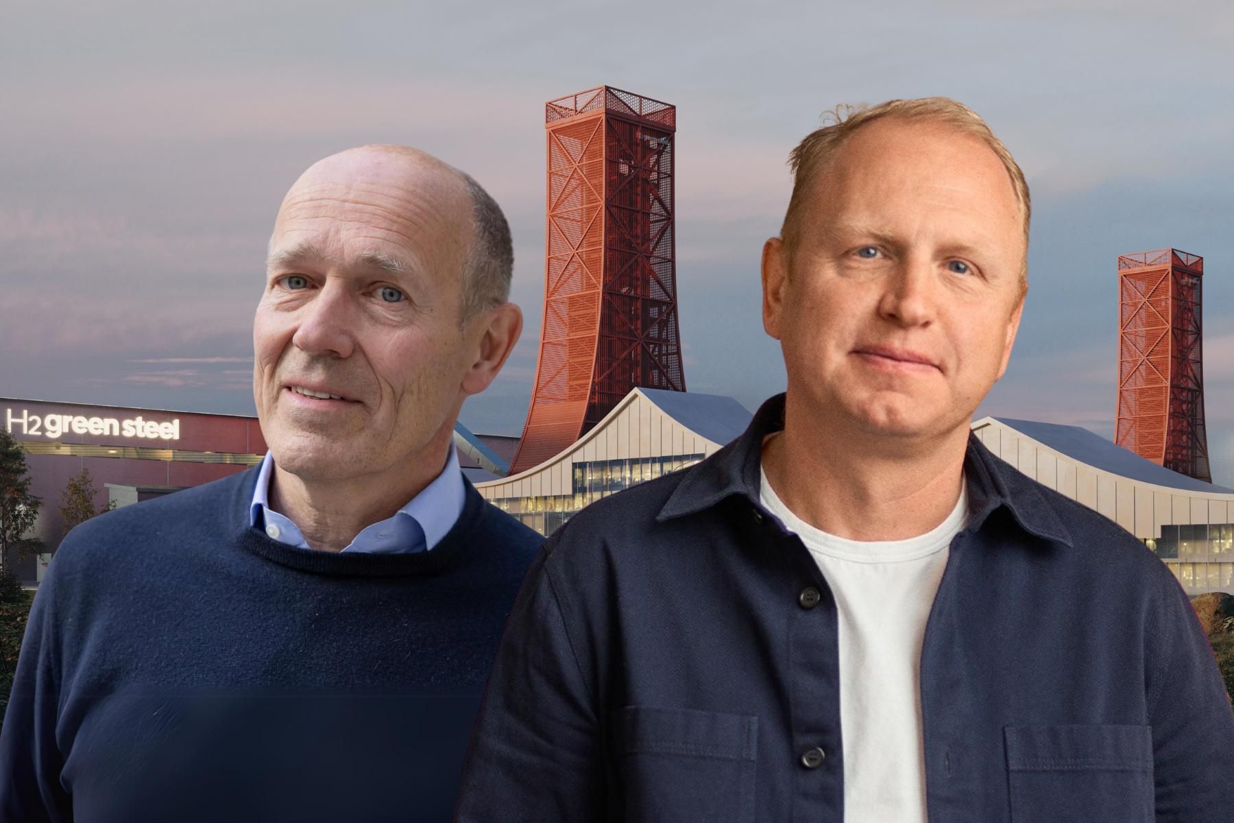 Harald Mix och Henrik Henriksson på H2 Green Steel. Foto: Press.