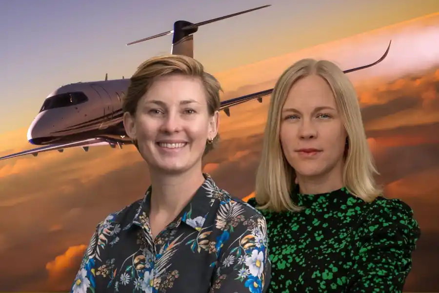 Astrid Nilsson Lewis och Anna Nelson på Oxfam Sverige. Foto: Pressbilder (montage).