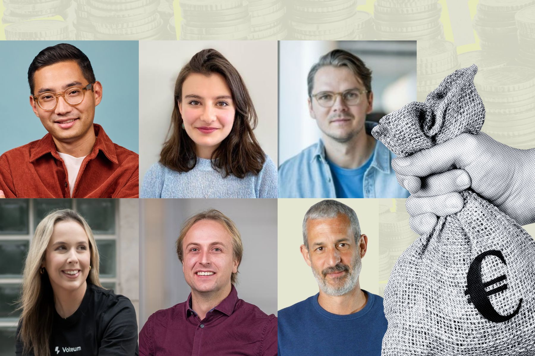 Some of the impact founders that announced capital raises this week. Full names below. Credit: Press photos/Impact Loop design