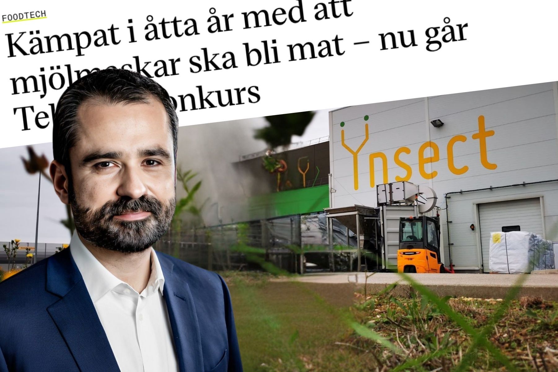Antoine Hubert, medgrundare av Ÿnsect. Foto: Pressbild (montage).