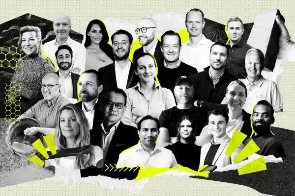 Några av entreprenörerna bakom bolagen i genomgången. Foto: press och grafik av Diana Demin, Impact Loop.