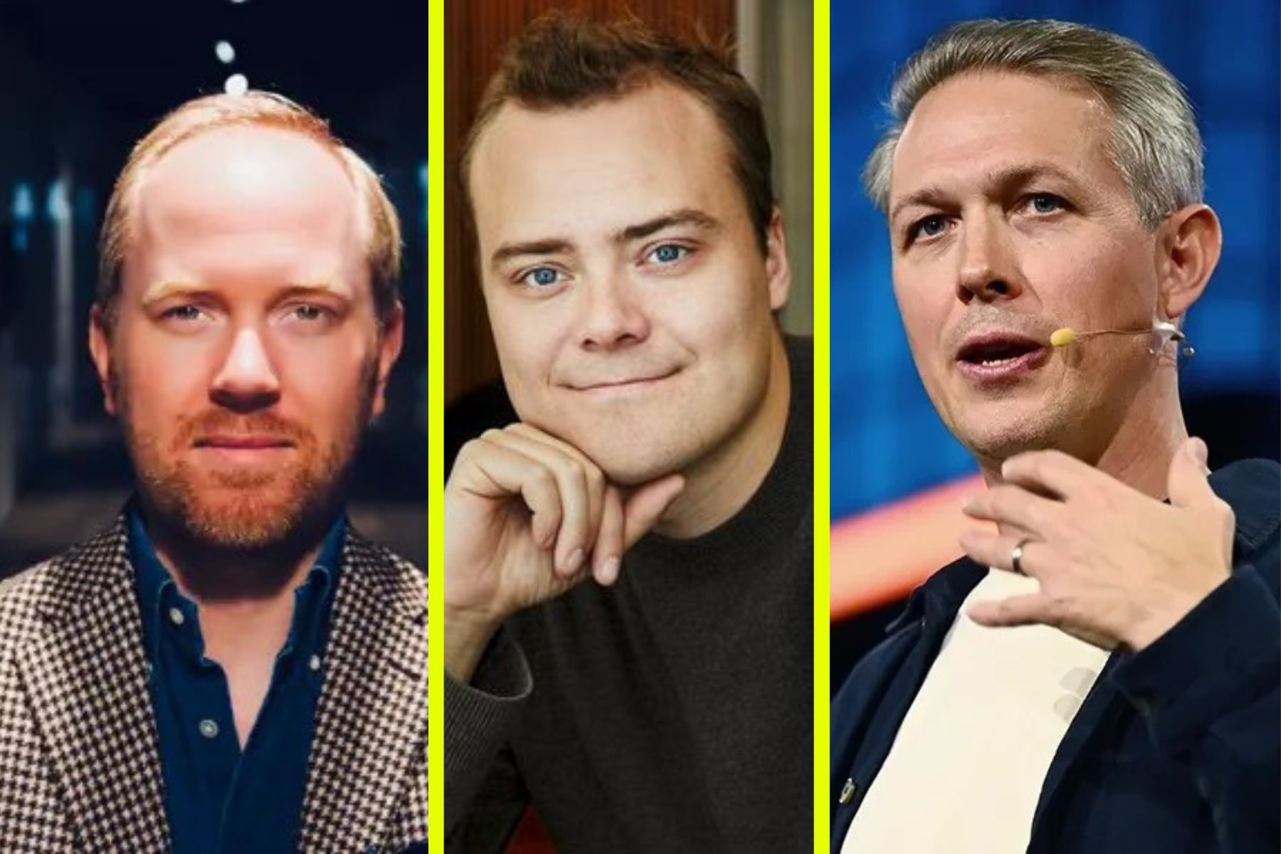 Christer Bergquist, vd på Altris, Jon Diklev, vd på Flower och Patrik Möller, vd på Corpower ocean. Foto: Pressbilder.