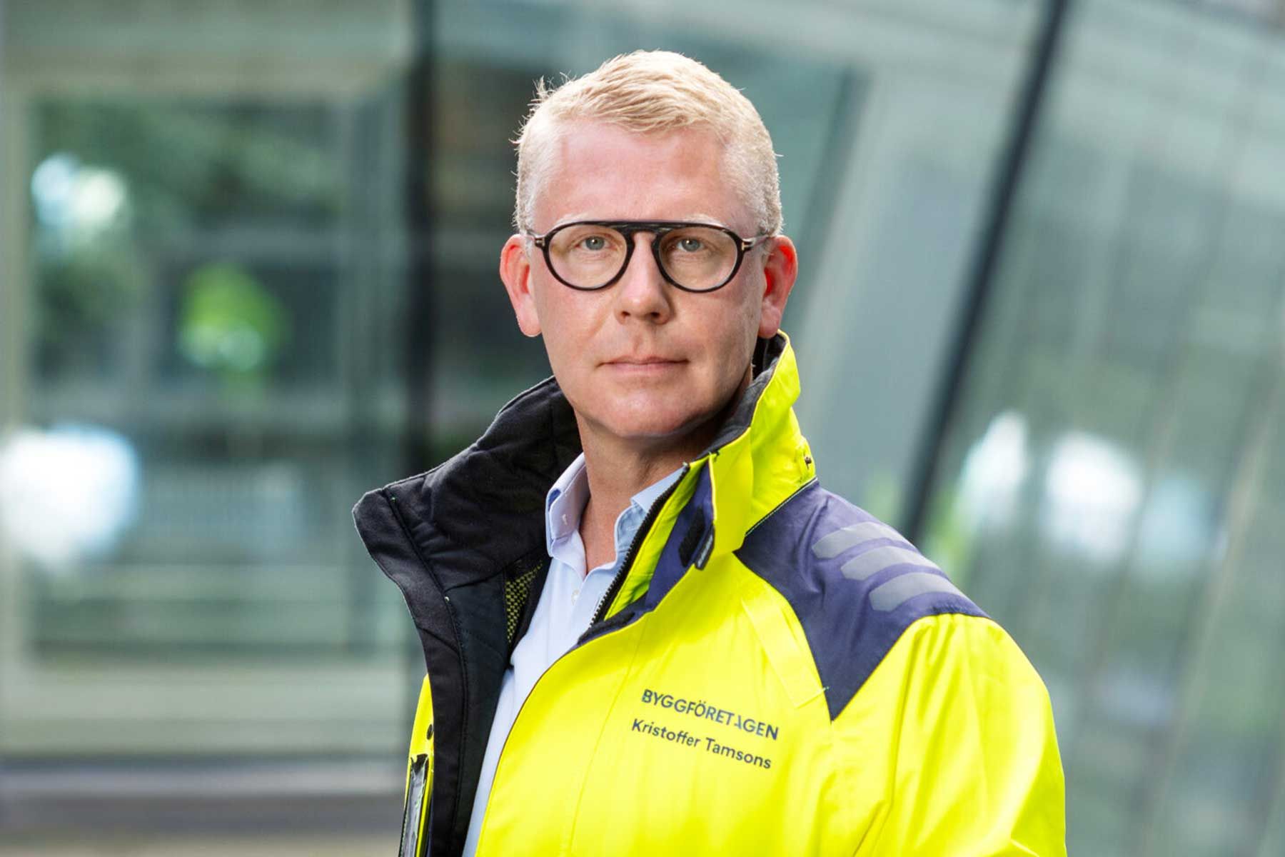 Kristoffer Tamsons, vd för Byggföretagen. Foto: pressbild