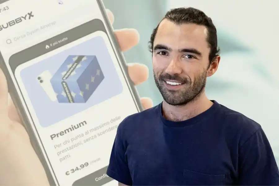 Subbyx grundare och vd Filippo Rocca. Foto: Pressbilder (montage).