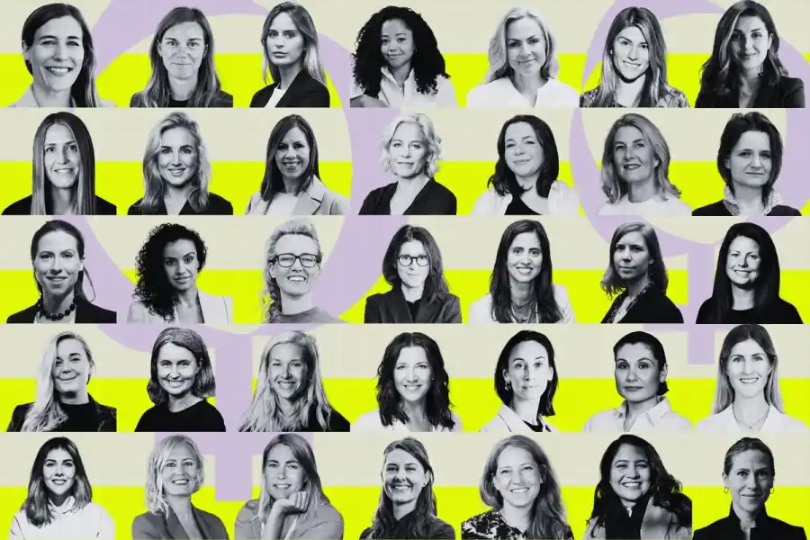 Några av impact-profilerna som är med på 100-listan. Grafik: Diana Demin, Impact Loop.