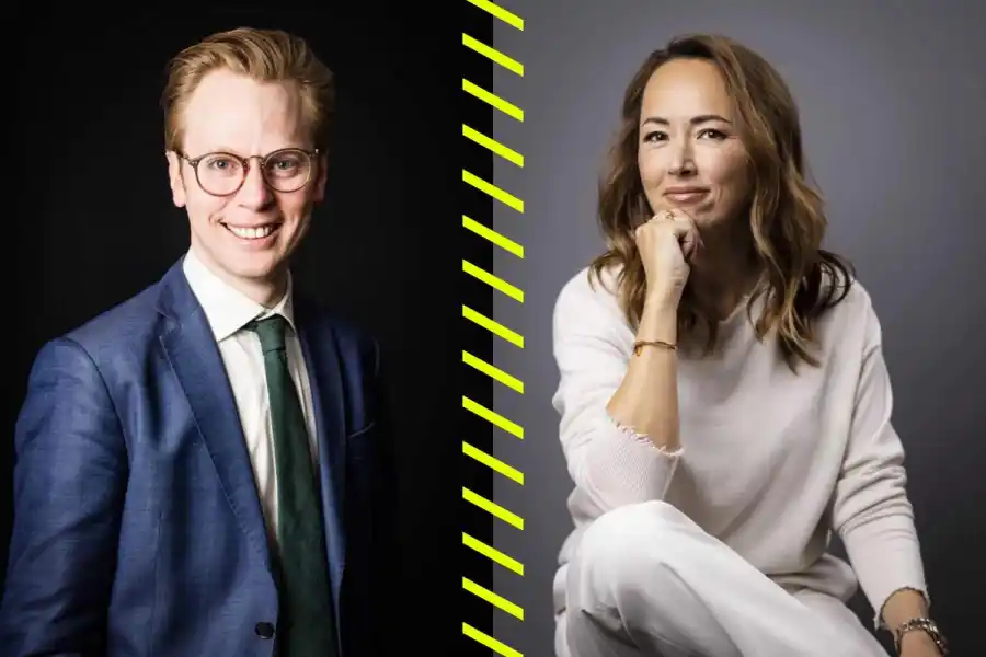 Ingmar Rentzhog, grundare We Don't Have Time, och Maria Hedengren, investerare och styrelseproffs. Foto: pressbilder.