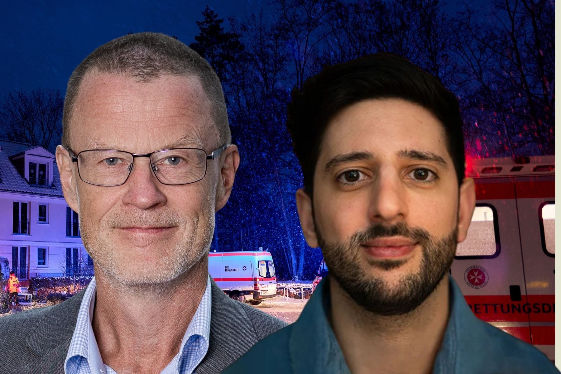 Per Ljung och Youbert Aziz. Foto: Pressbilder/TT. Montage.