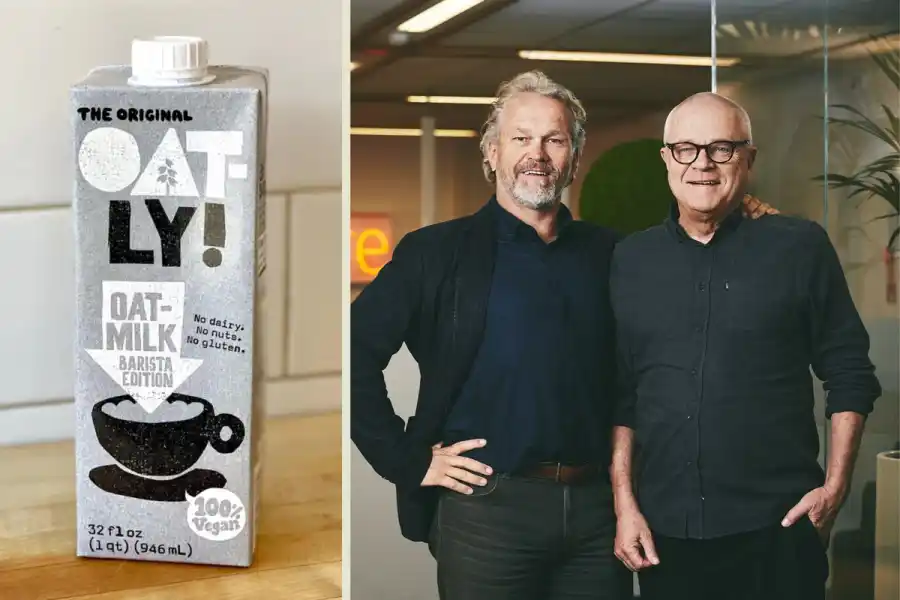 Oatly co-founders Björn and Rickard Öste. Press