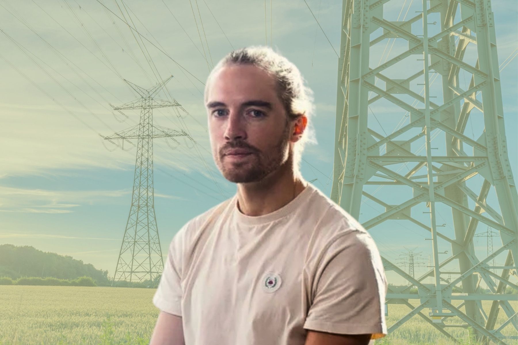 Sympower CEO and co-founder Simon Bushnell. Photo: Sympower and collage by Impact Loop.